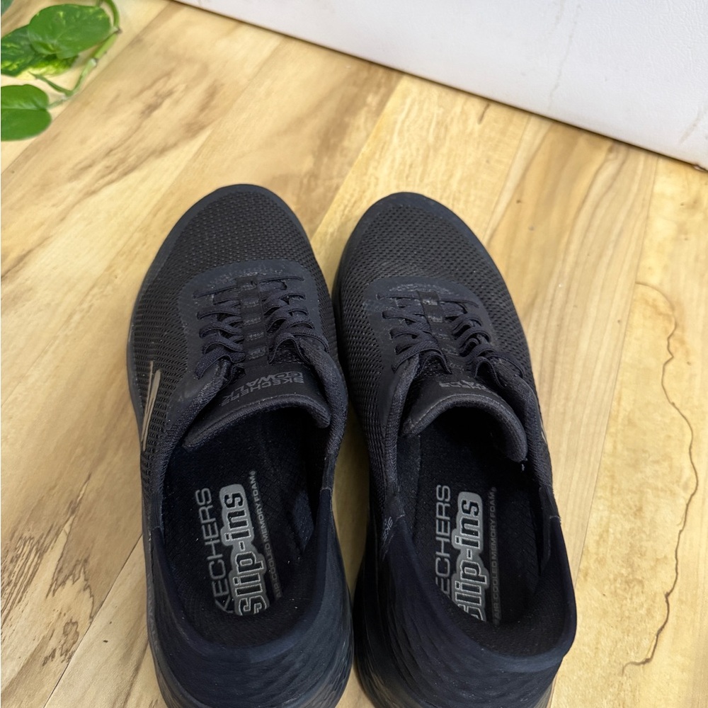 Skechers Black GOwalk Mesh Slip-On Sneakers - Picture 8 of 11